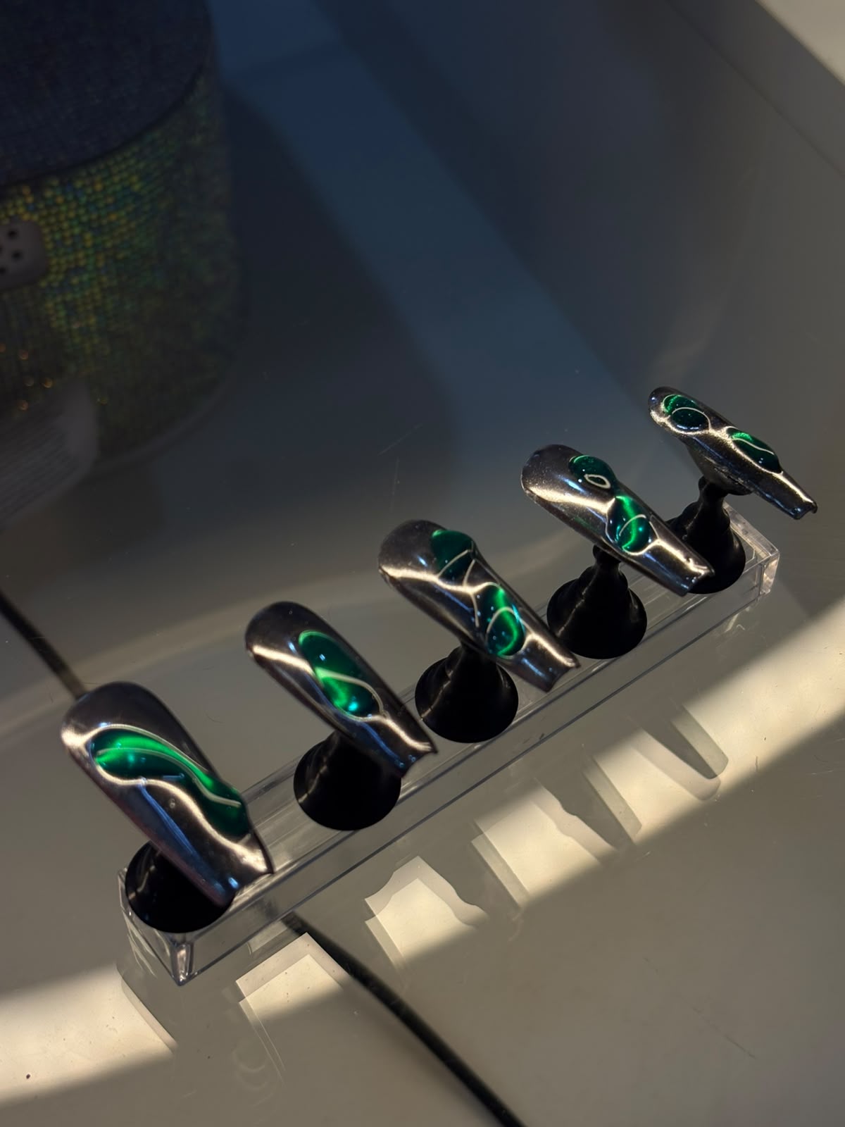 Press-on verde chrome